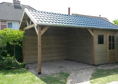Maatwerk overkapping met zadeldak, ‘s-Heerenbroek #57